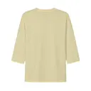 Fresh Prints Morgan Oversized Varsity Shirt Baby Yellow mto Back