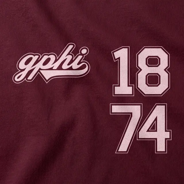Gamma Phi Playful Script 1874 Hoodie