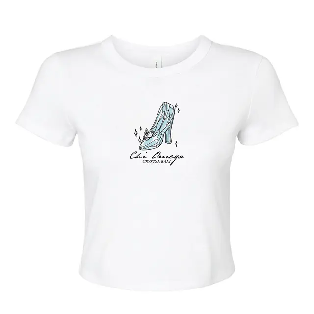 Chi Omega Crystal Shoe Holiday Formal Shirt 2