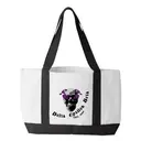 Delta Epsilon Beta Skull with Flowers PR Tote 2