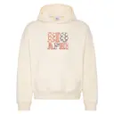 Alpha Phi Floral and Gingham Big Little Reveal Hoodie 2
