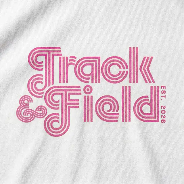 Women's Track & Field Team Wavy Text PR Shirt