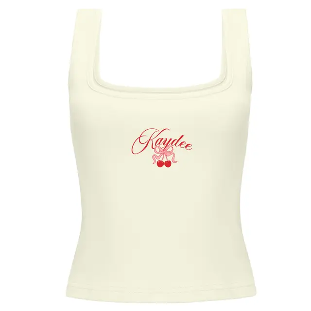 Kappa Delta Curved Script Cherry Bow PR Tank 2