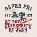 Alpha Phi Football Illustration Game Day Shirt