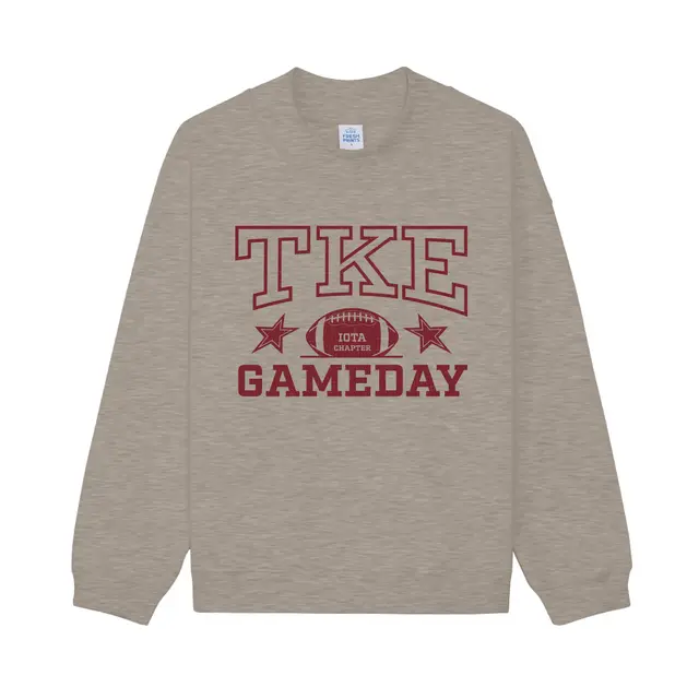 Tau Kappa Epsilon Block Lettering Football Game Day Sweater 2