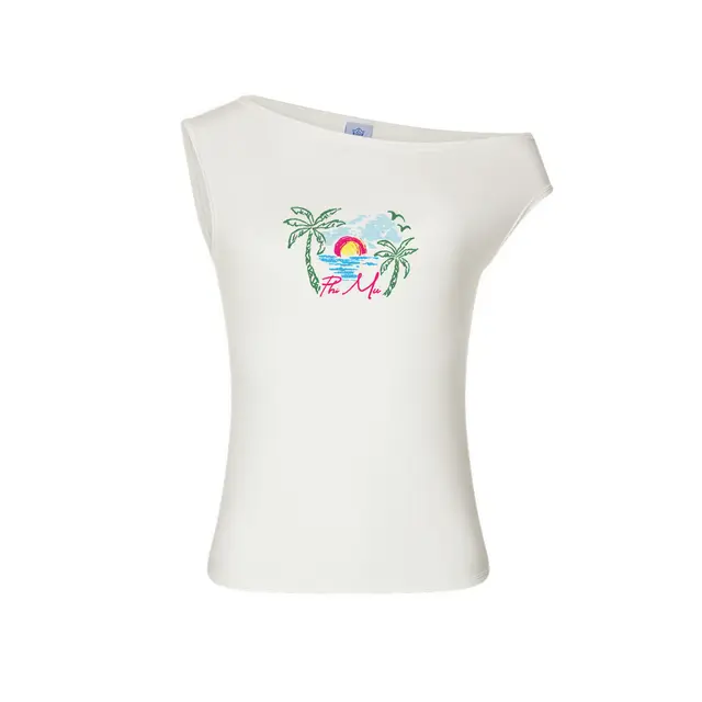 Phi Mu Tropical Palm Sunset PR Tank 2