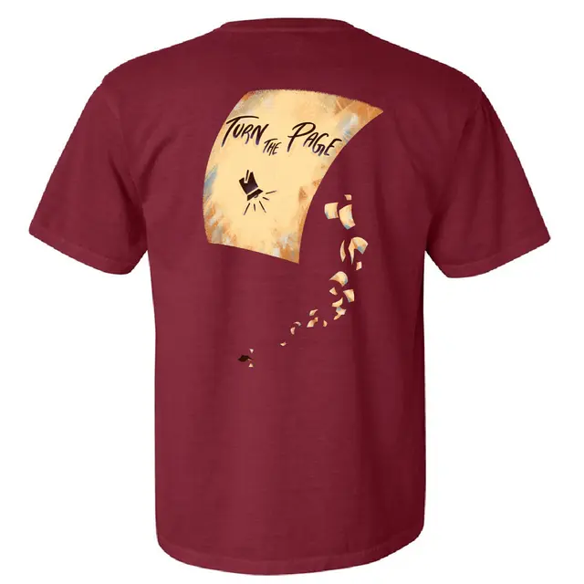 Turn the Page Text and Paper Illustration PR Shirt 2