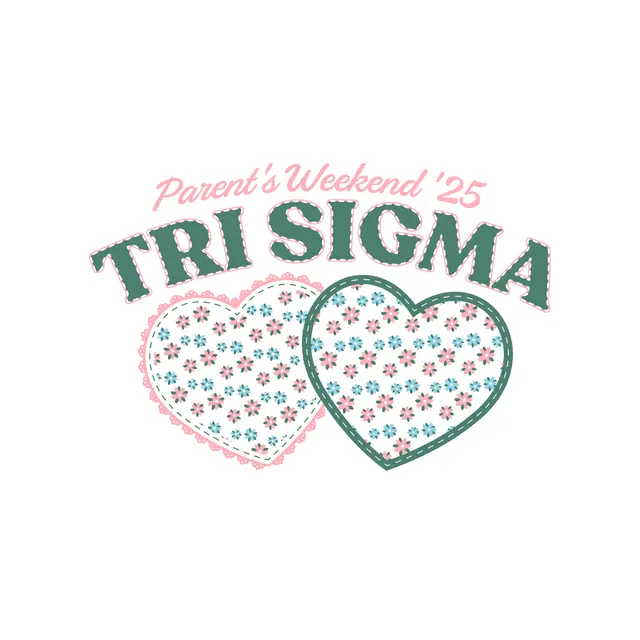 Sigma Sigma Sigma Heart Floral Parent's Weekend Shirt