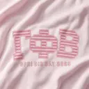 Gamma Phi Beta Pink Striped Lettering Rush & Bid Tank