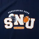 Sigma Nu Block Lettering Football Graphic PR Crewneck