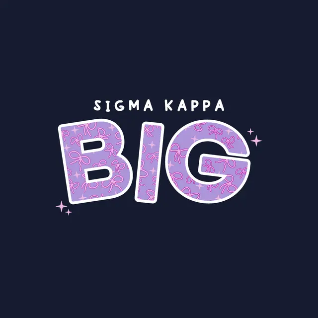 Sigma Kappa Big Bow Text Big Little Reveal Shirt