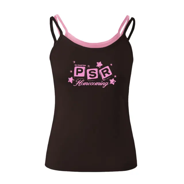 Phi Sigma Rho Block Lettering and Stars Homecoming Tank 2