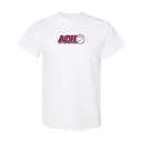 Alpha Omicron Pi Stacked Text Heart Baseball Parent's Weekend Shirt 2