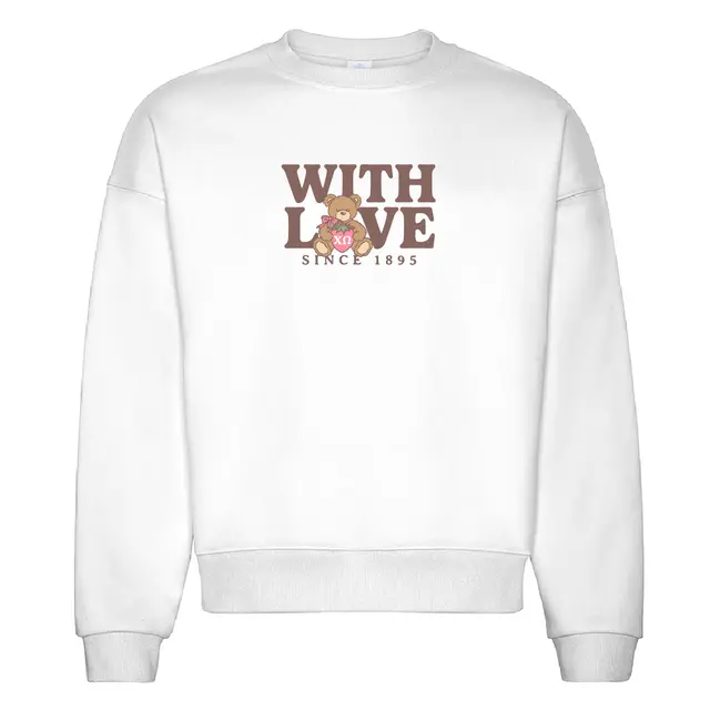 Chi Omega Teddy Bear With Love PR Crewneck 2