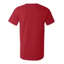 Customizable Bella + Canvas Unisex Made In The USA Jersey Short Sleeve Tee 3001u Red Back