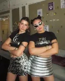 Sigma Sigma Sigma at the University of Pittsburgh wearing custom Glitz & Glam merch for bid day and formal themes