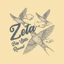 Zeta Tau Alpha Birds and Clouds Big Little Reveal Shirt