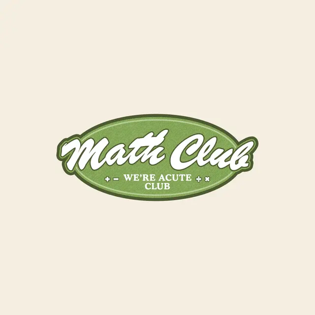 Math Club Oval Patch Text PR Hoodie