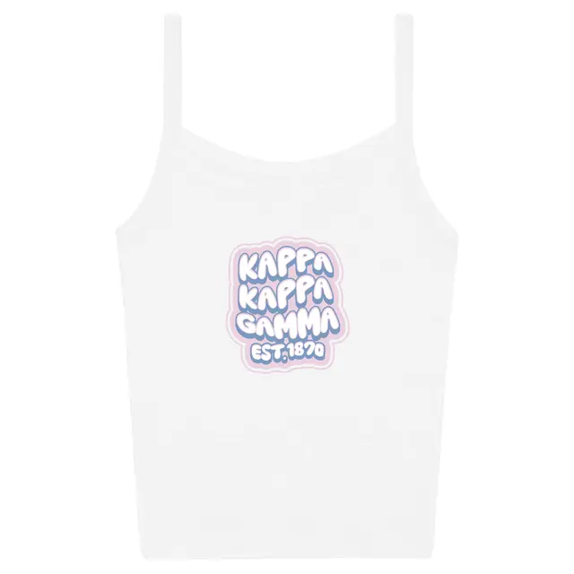 Kappa Kappa Gamma Puffy Lettering PR Tank 2