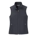 Port Authority Women's Core Soft Shell Vest Battleship Grey Front