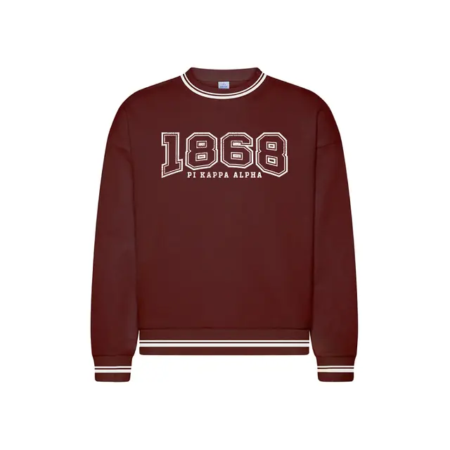 Pi Kappa Alpha Vintage Block Lettering PR Crewneck 2