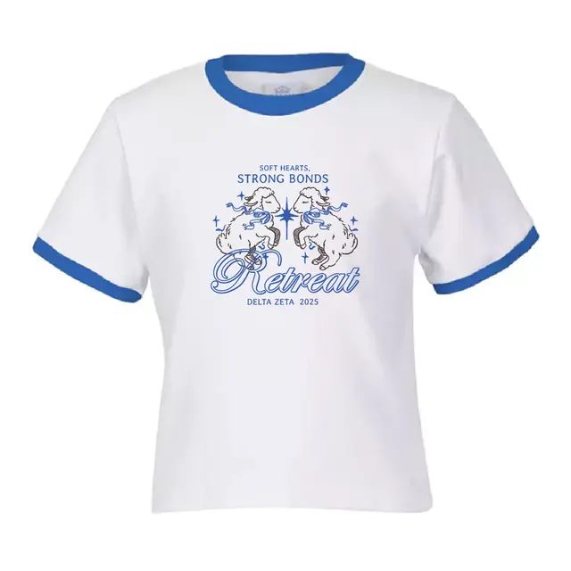 Delta Zeta Playful Lambs and Starry Retreat Shirt 2