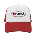 Alpha Delta Pi Oval Text I Heart Mom's Day Hat 2