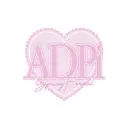 Alpha Delta Pi Heart Outline Decorative Script Spring Formal Tank