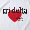 Delta Delta Delta Heart Graphic PR Shirt