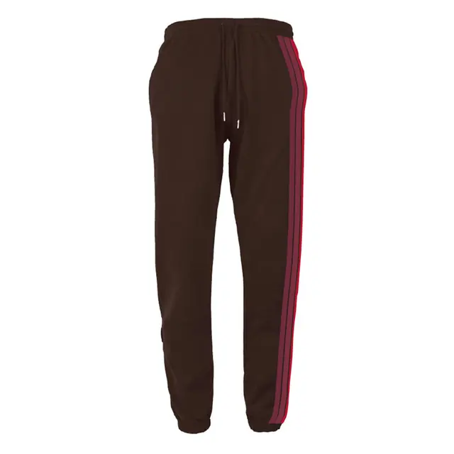 Customizable Fresh Prints Striped Gramercy Sweats fp63 Dark Chocolate mto Front