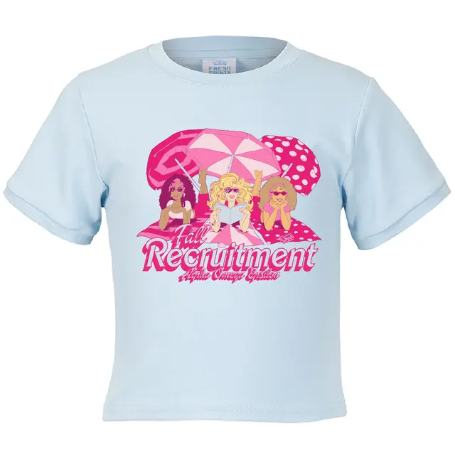 Alpha Omega Epsilon Beach Umbrella Rush Shirt 2