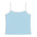 Customizable Fresh Prints Cali Camisole Top fp52 Baby Blue White mto Back