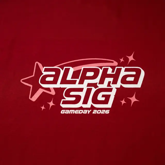 Alpha Sigma Alpha Bold Star Graphic Game Day Tank