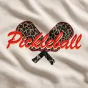 Pickleball Club Leopard Paddles Graphic PR Crewneck