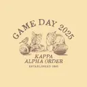 Kappa Alpha Order Fox and Football Game Day Shirt