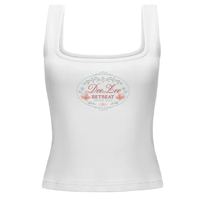 Delta Zeta Floral Cross Stitch Winter Retreat Tank 2