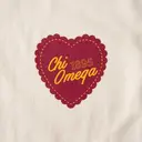 Chi Omega Heart Illustration PR Sweater