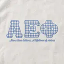 Alpha Epsilon Phi Gingham Lettering Rush Shirt