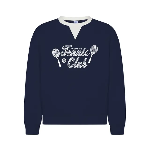 Women's Tennis Club Lace Racket PR Crewneck 2