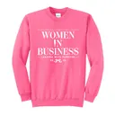 Women in Business Silhouette and Serif Texts PR Crewneck 2