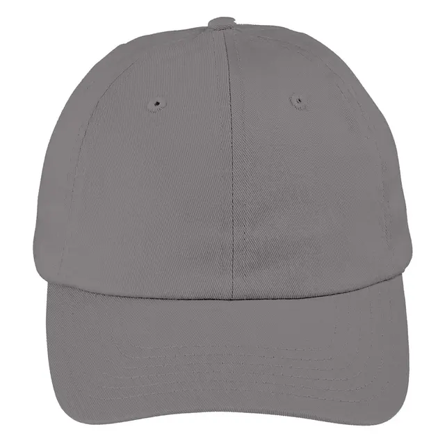 Big Accessories 6-Panel Twill Unstructured Cap bx880 Dark Grey Front