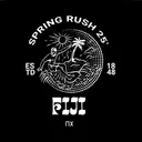 Phi Gamma Delta Surfer Wave Spring Rush Shirt