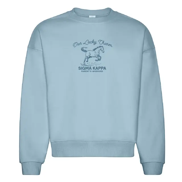 Sigma Kappa Galloping Horse Parent's Weekend Crewneck 2