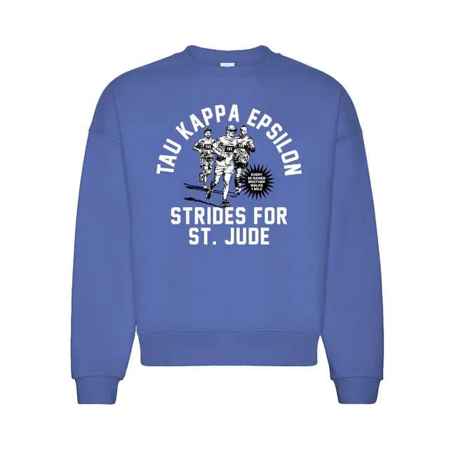 Tau Kappa Epsilon Running Illustration Philanthropy Crewneck 2