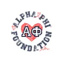 Alpha Phi Foundation Heart and Bold Text Philanthropy Sweater