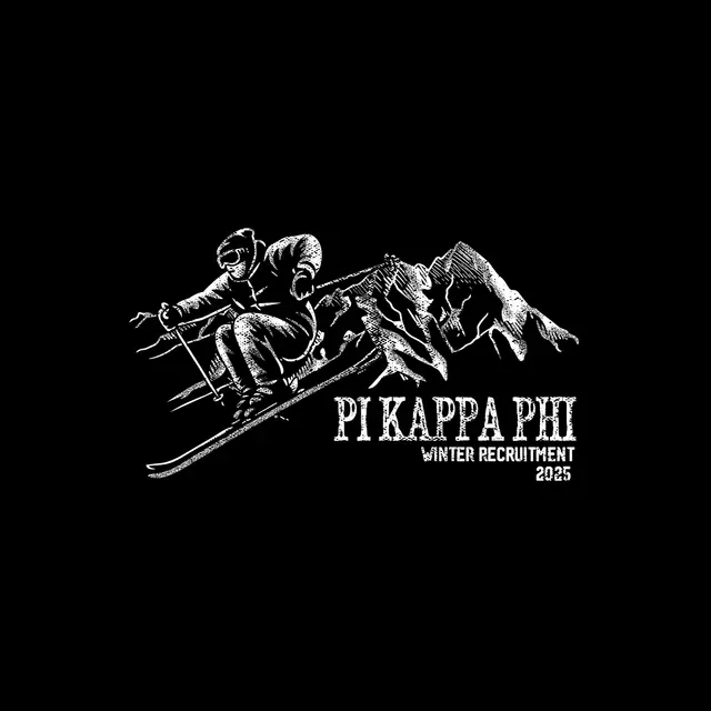 Pi Kappa Phi Skiing Mountain Winter Recruitment Shirt