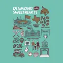 Diamond Sweethearts Whimsical Family Fun Illustrations Parents Weekend Shirt