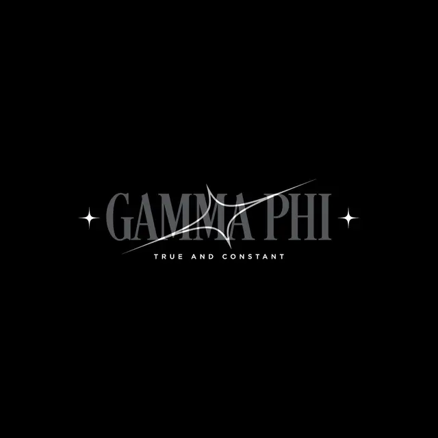 Gamma Phi Beta Sparkle Star Text PR Tank