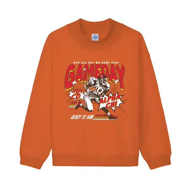Alpha Chi Omega Player Graphic Game Day Hoodie 2