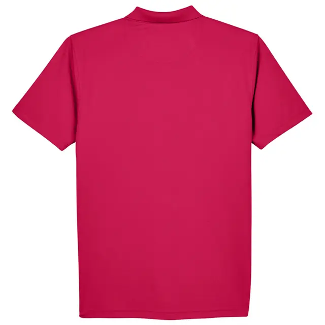 Customizable UltraClub Men's Cool & Dry Stain-Release Performance Polo 8445 Cardinal Back